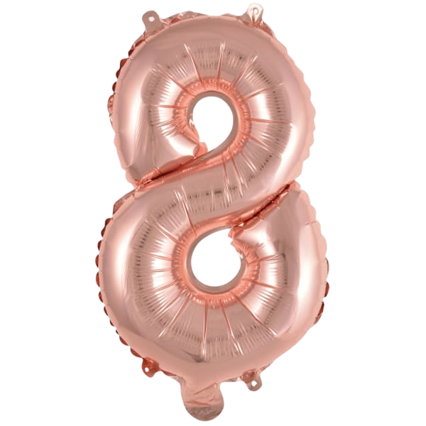 Mini Number 8 Rose Gold